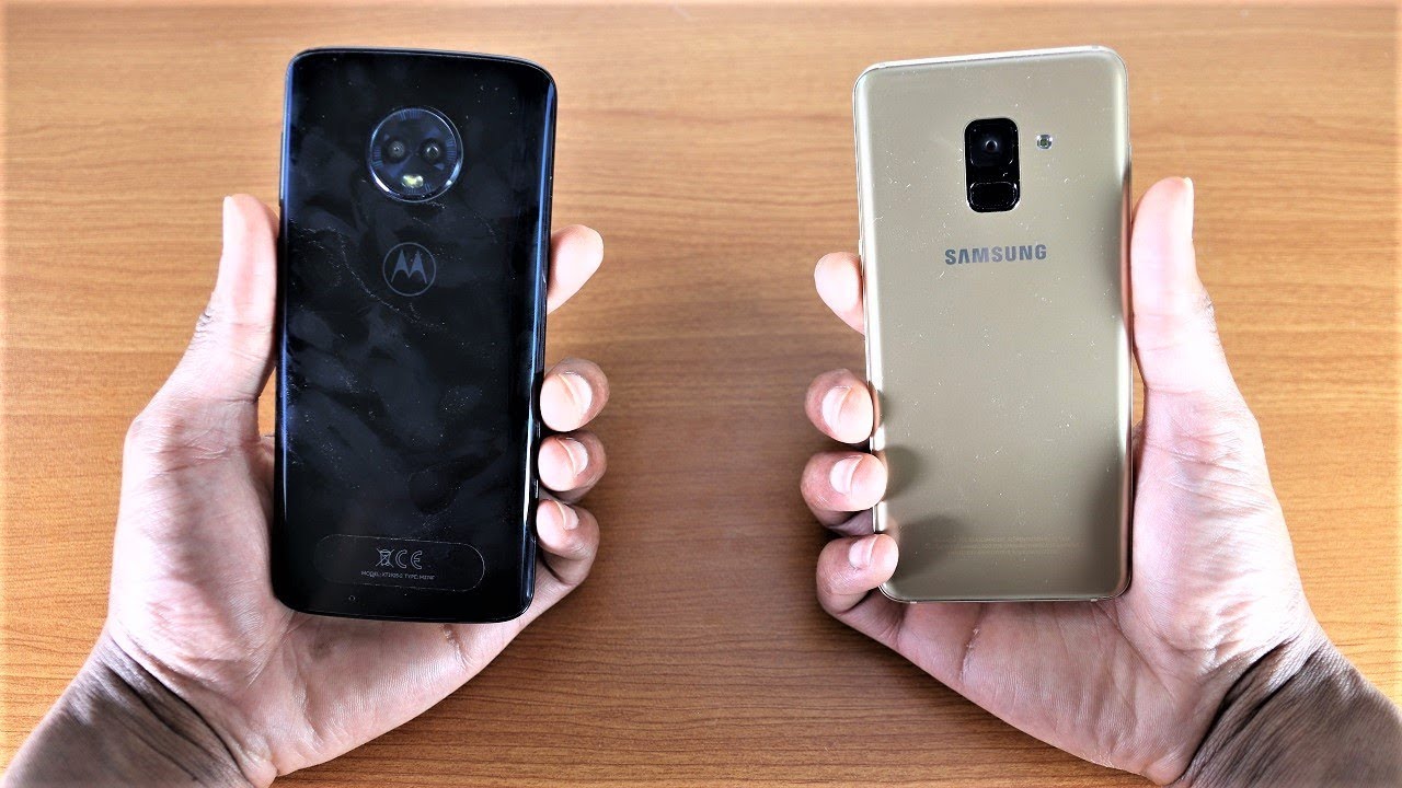 Samsung Galaxy A8 2018 Vs Moto G6 Speed Test