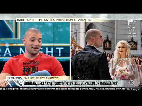Bogdan, declaraţii şoc! Motivele divorţului de Hannelore! "Decizia am luat-o amândoi!"