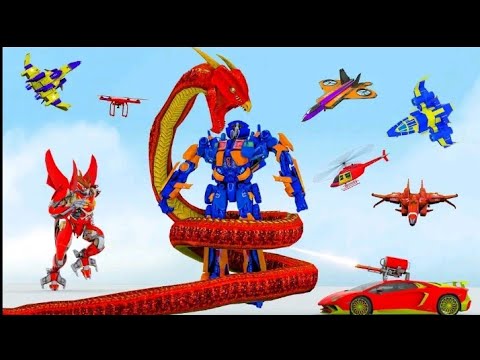 Snake Robot transformation || Robot Car Transform || LA LA GAMES