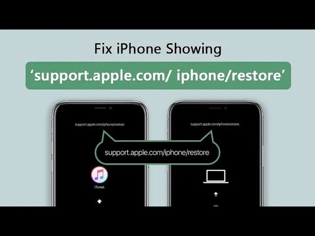 iPhone repareren met 'support.apple.com/iphone/restore'