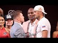 SERGEY KOVALEV TOWERS OVER CANELO ALVAREZ IN FACE TO FACE AT FINAL PRESS CONFERENCE
