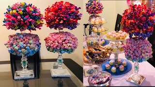 DIY lollipop tree for kids party & wedding decorating ideas