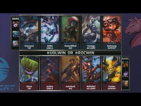UOL vs ROC Game 4 Highlights - UNICORNS OF LOVE vs ROCCAT - QUARTERFINALS EU LCS SUMMER 2015
