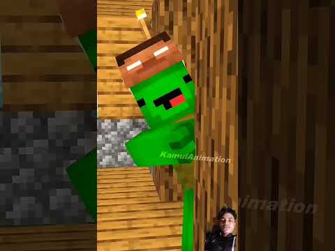 Mikey threatens JJ - MAIZEN Minecraft Animation #shorts#minecraftanime #memes #mineblox