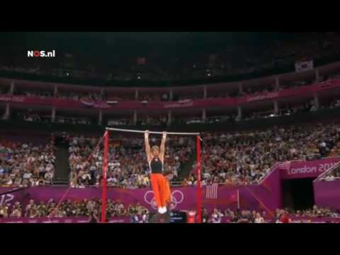 London 2012 Olympics: Epke Zonderland wins gold on high bar, Dutch television.