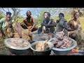 Witness Hadzabe Tribe Big Baboon Antelope Hunt And Cooking Green Hills Full Documentary