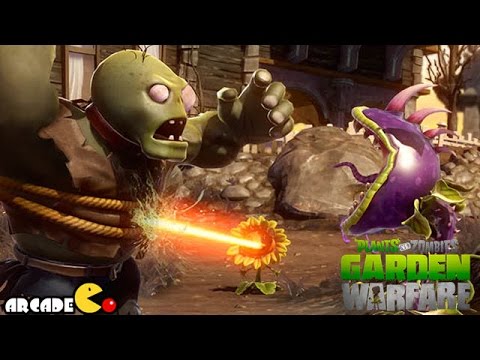 Plants Vs. Zombies: Garden Warfare - Fire Chomper vs Zombomb Treasure Yeti Gargantuar