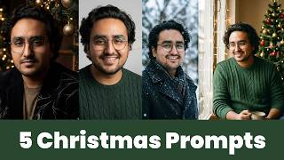 5 Christmas AI Image Prompts (Candy Cane Trend + More) — Video Tutorial