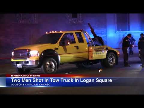 Chicago shooting leaves 2 wounded in tow truck