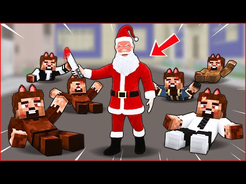 SCARY SANTA CLAUS DESTROYED ALL THE CLONES! 😱 - Minecraft