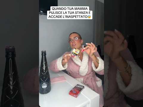 QUANDO TUA MAMMA PULISCE LA TUA STANZA E ACCADE L’INASPETTATO #mammaefiglia #vitadamamma #ansia