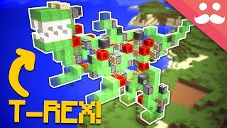 I Build a WORKING T-REX in Minecraft!