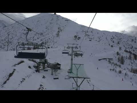 (31/12/2022) Risalita integrale seggiovia Leitner "Cit Roc" - Sestrière (TO)