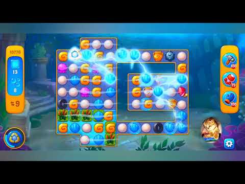 фишдом 2022  #  10776 уровень - прохождение без бустеров # Fishdom,   10776  level - no Boosters.