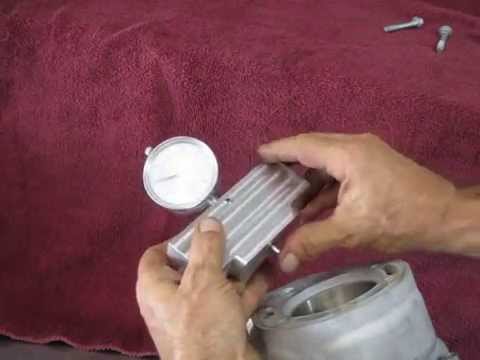 How to measure the X dimension or deck height of a KTM 200 engine