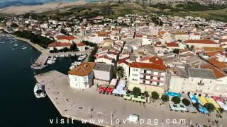 preview picture of video 'Grad Pag 2014 from sky (island Pag, Croatia)'