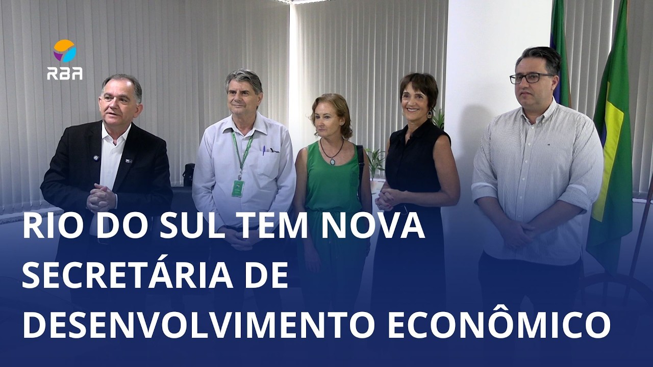 Mudança no primeiro escalão: Rio do Sul tem nova secretária de Desenvolvimento Econômico