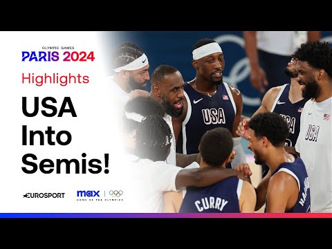 Team USA stroll into Olympic basketball semi-finals after beating Brazil 🇺🇸 | #Paris2024 #Olympics