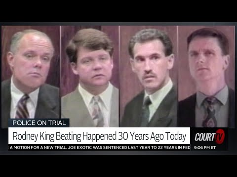 Rodney King was struck more than 50 by white officers. They were all acquitted. | COURT TV