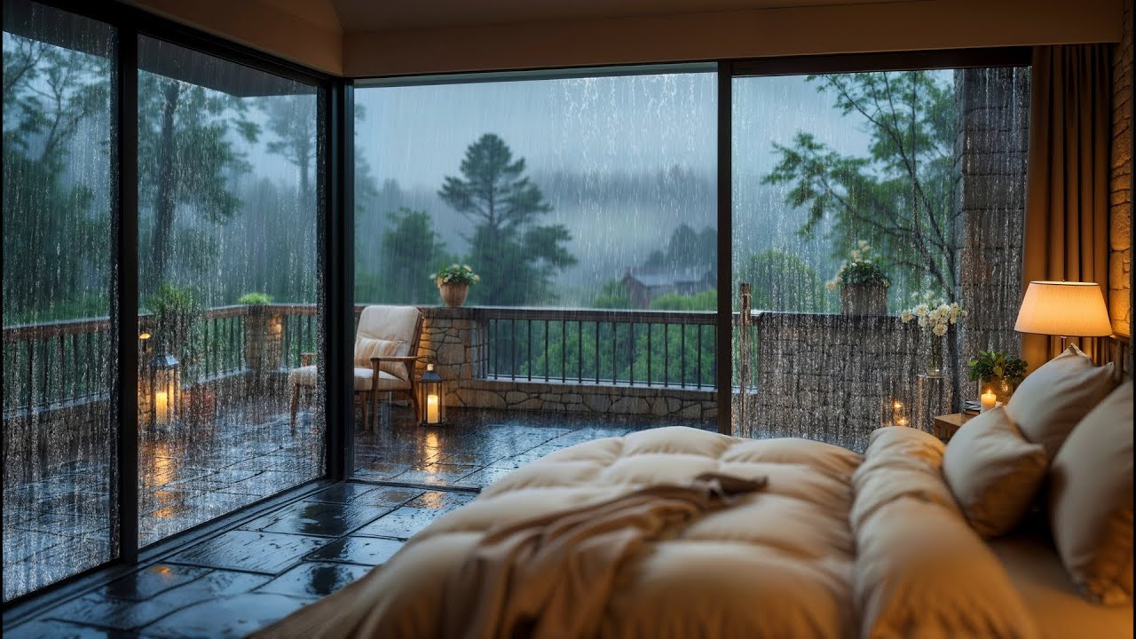 Feel the Calm: Nature's Rainy Landscape & Piano 🌧️🎹