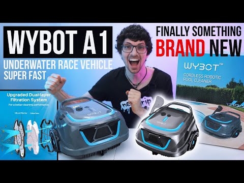 Super Fast & Efficient! - Wybot A1 Pool Cleaning Robot Review & Test (Genius New Concept)