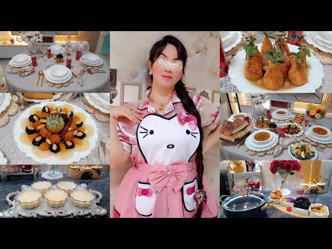 طاولة إفطار لصائمين✨️ فيديو مليء برائحة رمضان😍 وصفات للعرضات يحمرو لوجه وجدت معاكم كل شيء 