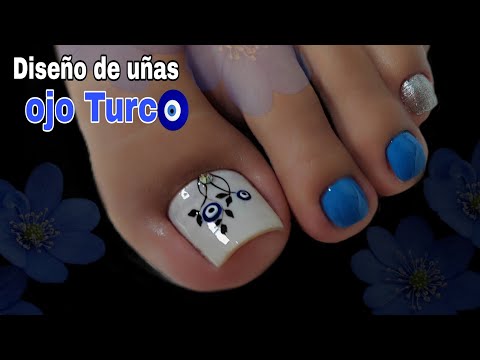 Como hacer OJO TURCO en tus uñas de los 👣#nailart