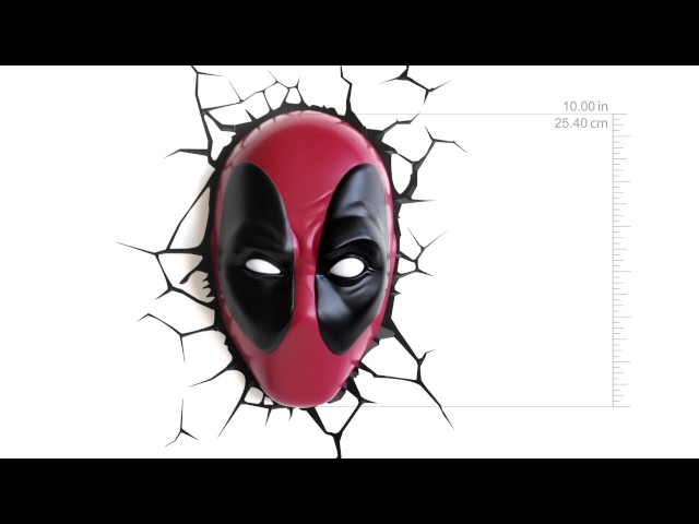 Vídeo relacionado con Luz 3D Deadpool - Producto oficial Disney Marvel, luz para oficina, sala de juegos, dormitorio, regalo para fans de Marvel