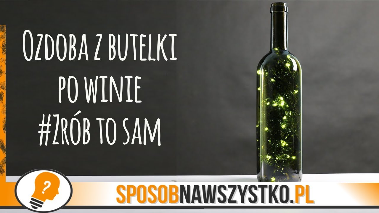 Ozdoba z BUTELKI PO WINIE - DIY Dekoracje na Święta