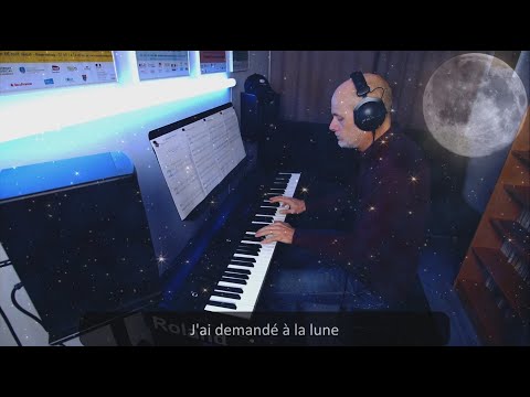 Indochine - J'ai demandé à la lune - Piano - KARAOKE