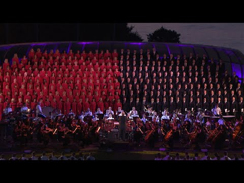 "Battle Hymn of the Republic" w/ the Mormon Tabernacle Choir LIVE from West Point | West Point Band