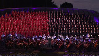 &quot;Battle Hymn of the Republic&quot; w/ the Mormon Tabernacle Choir LIVE from West Point | West Point Band