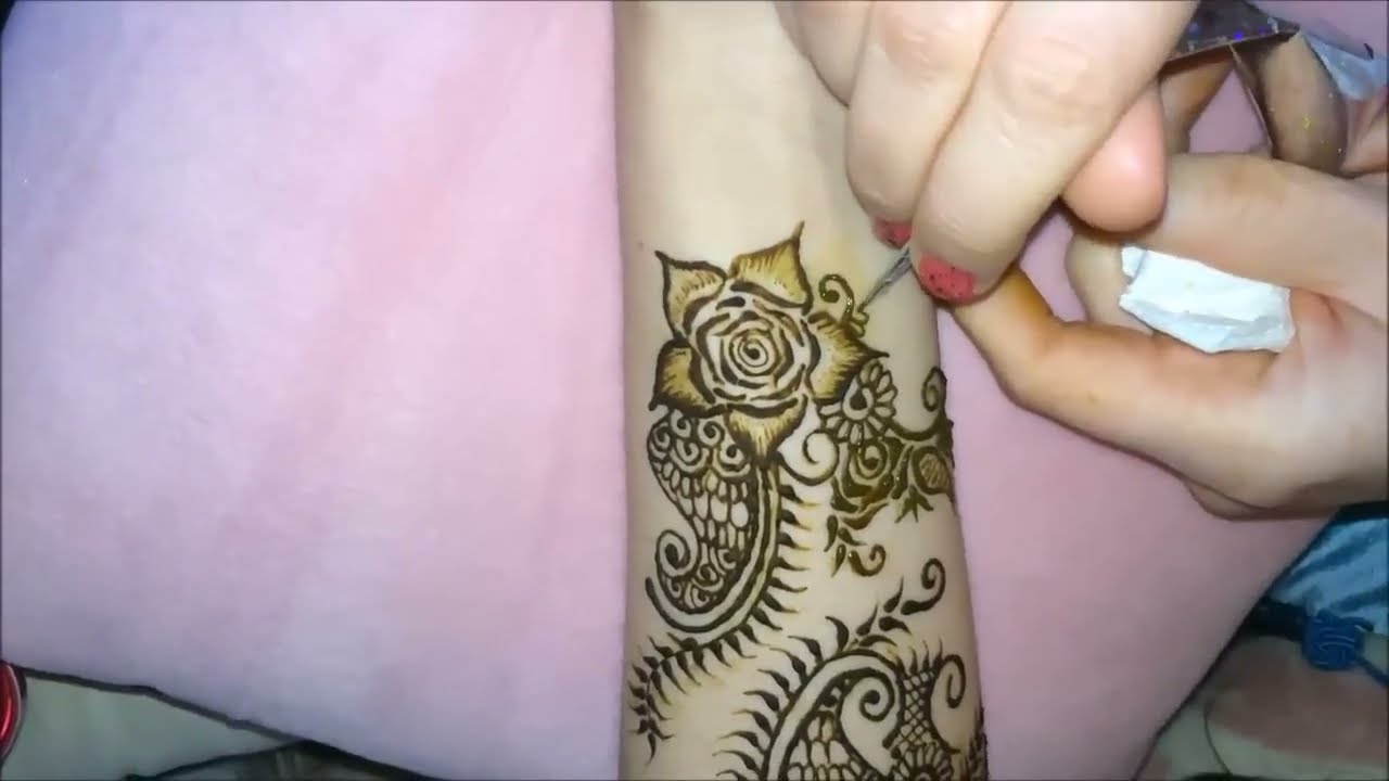 full arm bridal floral mehndi design by bellas mehndi berlin