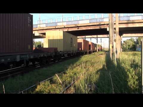 Tren de marfa a CFR Marfa intra in statia Suceava cu 40-0608-6