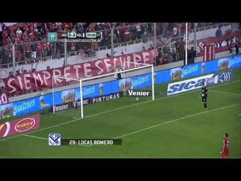 Gol de Romero  Independiente 0   Vélez 4  Fecha 3  Primera División 2014  FPT    YouTubevia torchbro