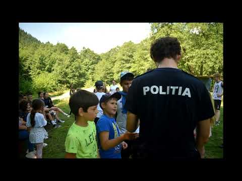Polițiștii cărășeni au fost din nou în mijlocul copiilor din Tabăra din Inima Satului