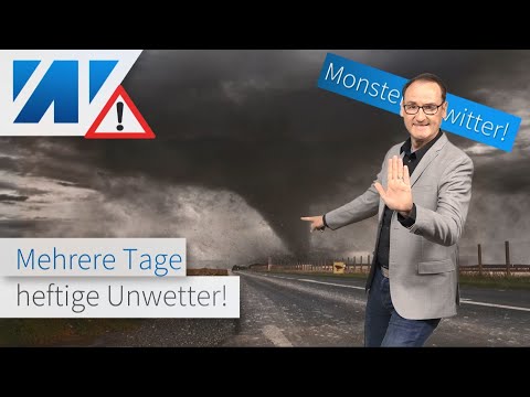 Achtung! Alarmstufe rot: Unwetter-Walze über Deutschland! Monster-Tornado! Ende der Hitzewelle?