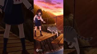 アプリゲームの広告のような橋から落下する女子校生。 #ai #sora #shorts