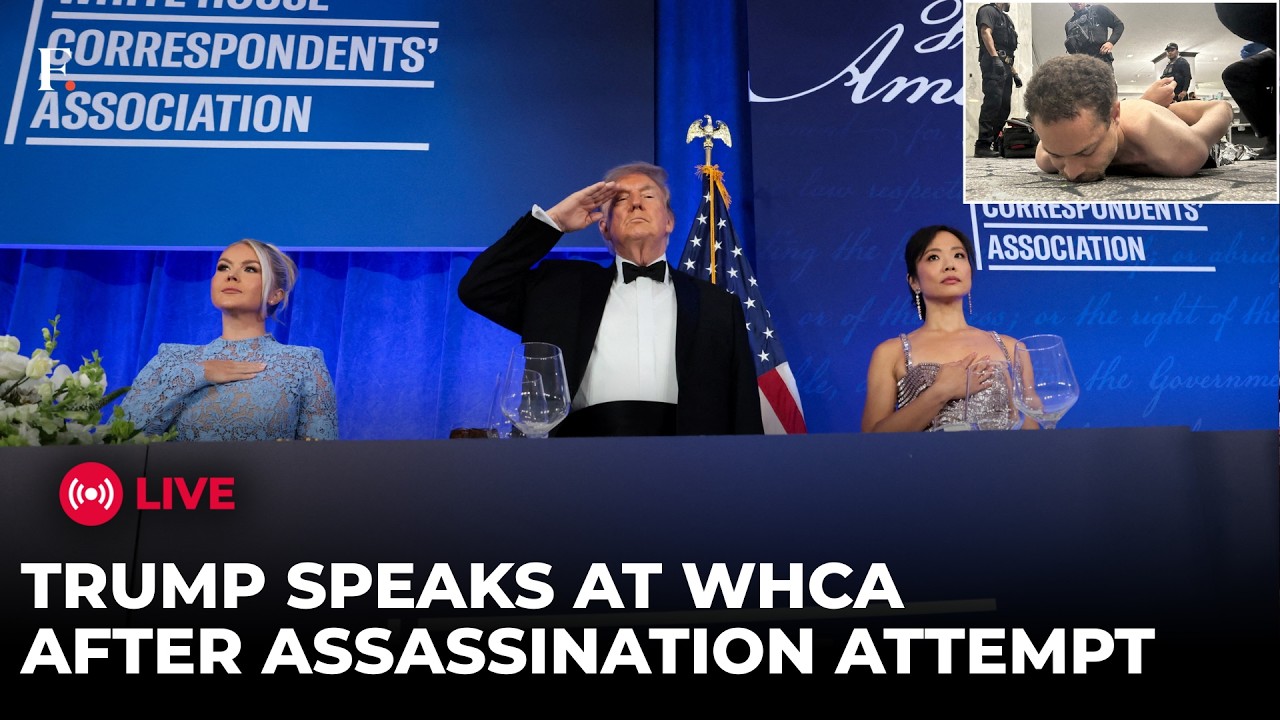 Donald Trump LIVE: Trump Speaks at White House Correspondents' Dinner After Assassination Attempt