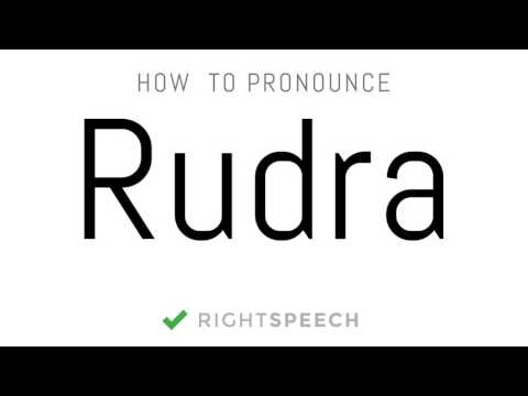 Rudra - How to pronounce Rudra - Indian Boy Name