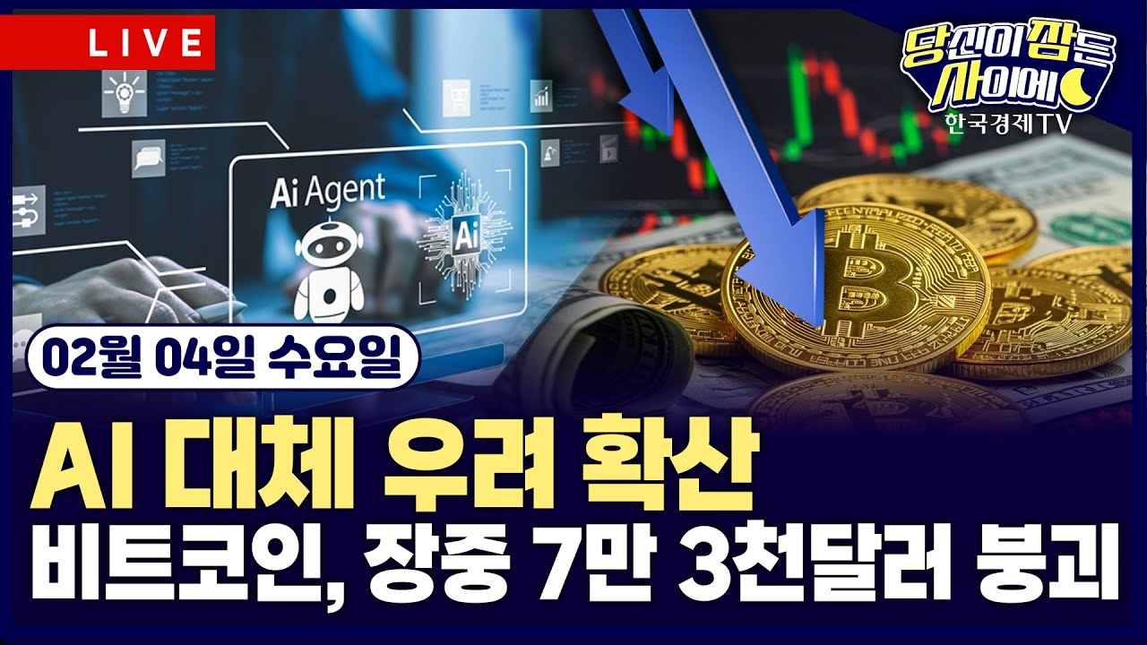 [🔴02/04 #당잠사] 소프트웨어, AI 대체 우려 확산 | 하원, 정부 예산안 표결 가결…셧다운 해소 전망 | #엔비디아 #비트코인 #오라클