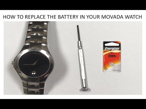 YouTube video about: How to change movado watch battery?