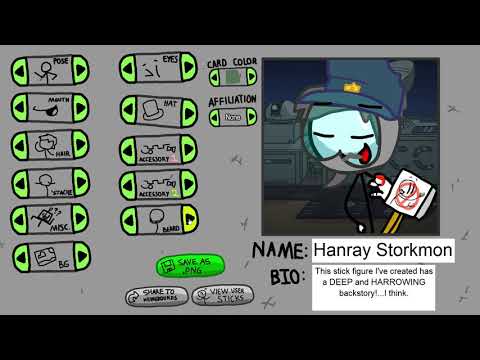 Stickmin Creator by Dungeonation - All Character Customziation Choices