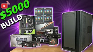 🟣 $5000 Ultra High End PC Build!  My first Live Stream!
