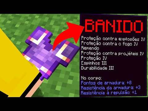 Criei a ARMADURA PROIBIDA dos DEUSES no minecraft!