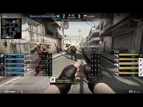 Pro Gaming - CS:GO, x-kom vs Quantum Bellator Fire, Map 1 - Dust2 (18th of September 2018), Kalas...