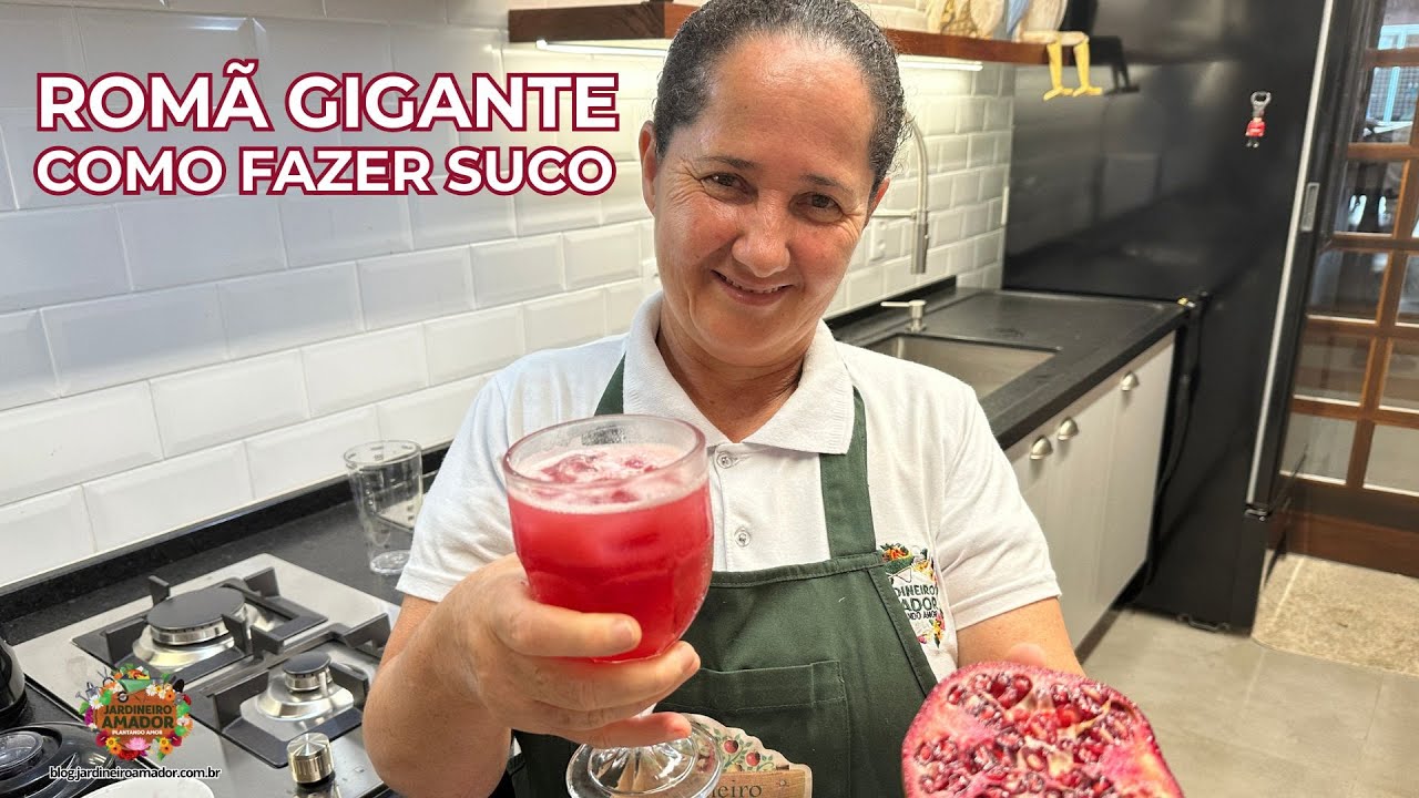 Como fazer suco de romã gigante da Califórnia
