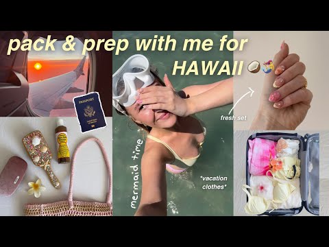 PACK, PREP & GLOW UP! tropical vacation 🥥 nails, lashes, shopping, vacation outfits