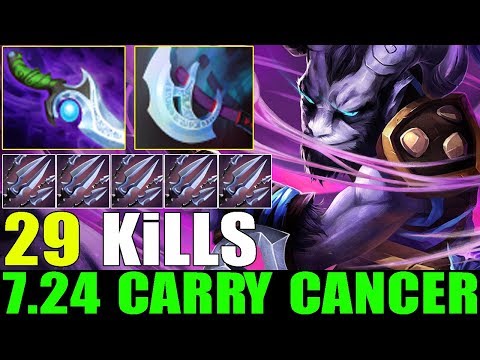 New [Riki] Safelane Carry Is Broken | Gank Everywhere 29KiLLs No Mercy (HighLights 7.24)