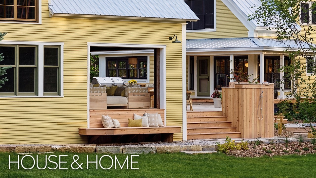 Escape to Karine Vanasse’s Chic Farmhouse in the Woods